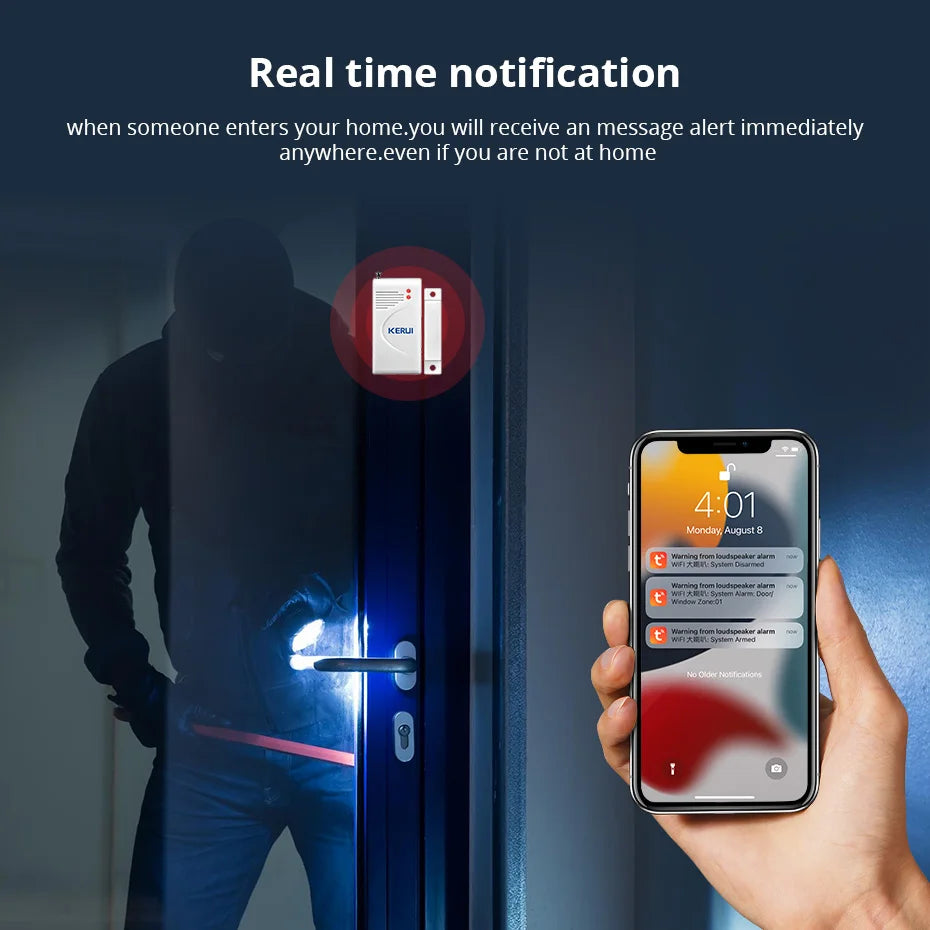 Smart WiFi Wireless Security Alarm System