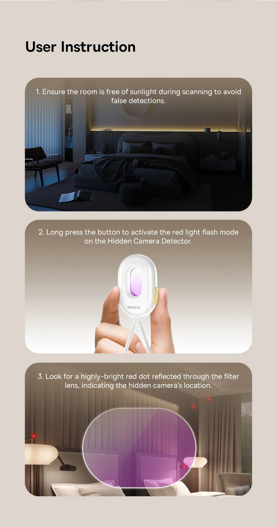Intelligent Hidden Camera Detector