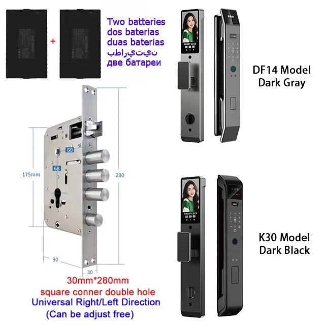 Smart Lock Face Recognition, Fingerprint & Password