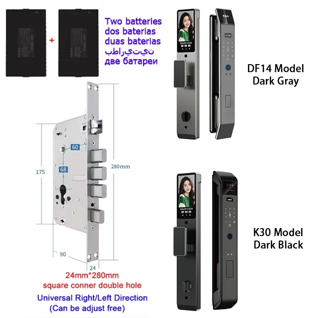 Smart Lock Face Recognition, Fingerprint & Password