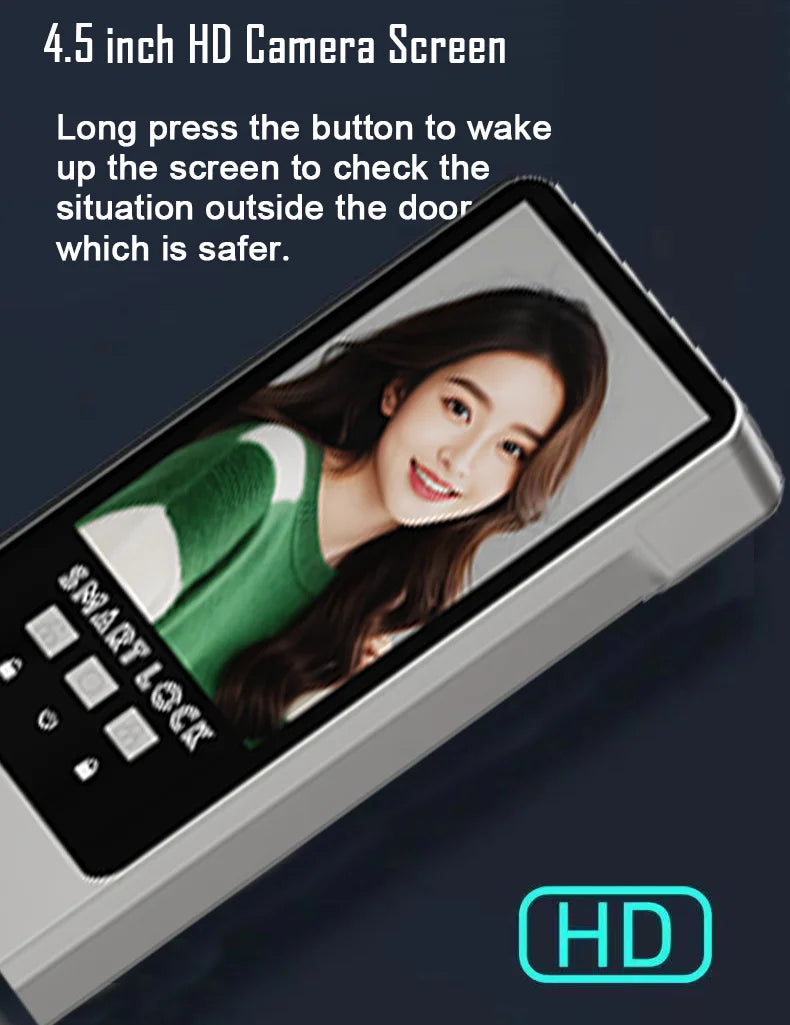 Smart Lock Face Recognition, Fingerprint & Password