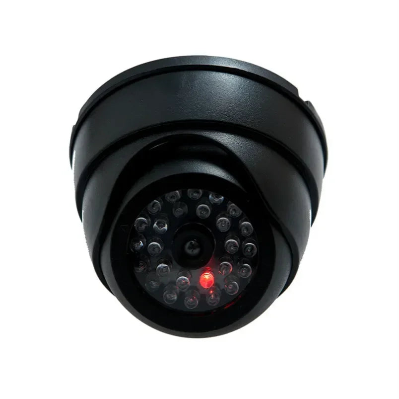 Red Flashing LED Fake CCTV Security Camera