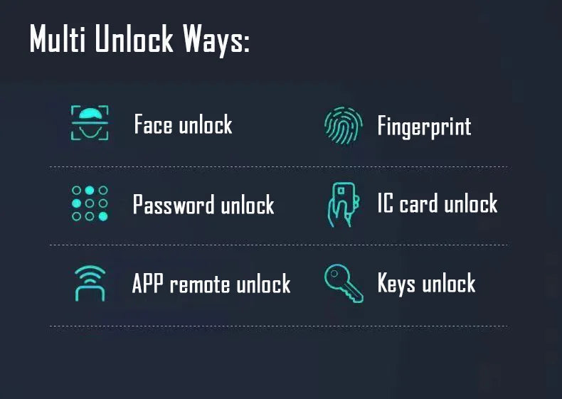 Smart Lock Face Recognition, Fingerprint & Password