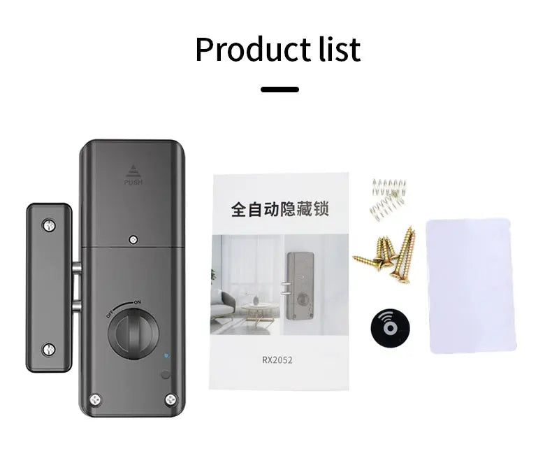 No-Drilling Smart Bluetooth Lock