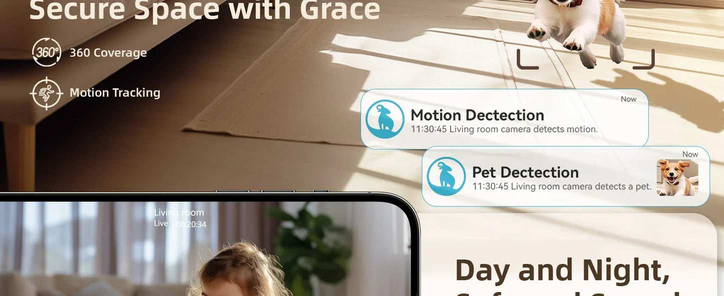 Blurams Baby Monitor Camera 2K HD
