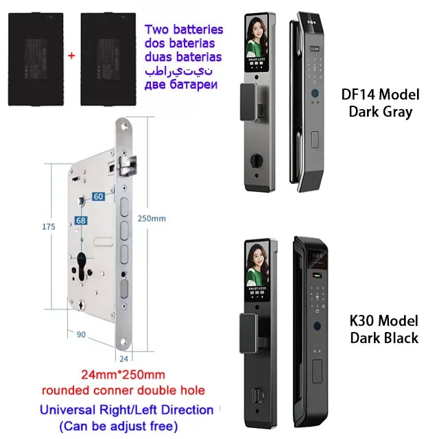 Smart Lock Face Recognition, Fingerprint & Password
