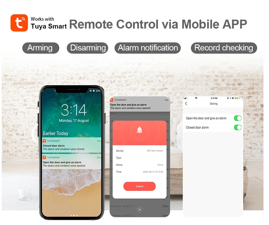 Smart WiFi Wireless Security Alarm System