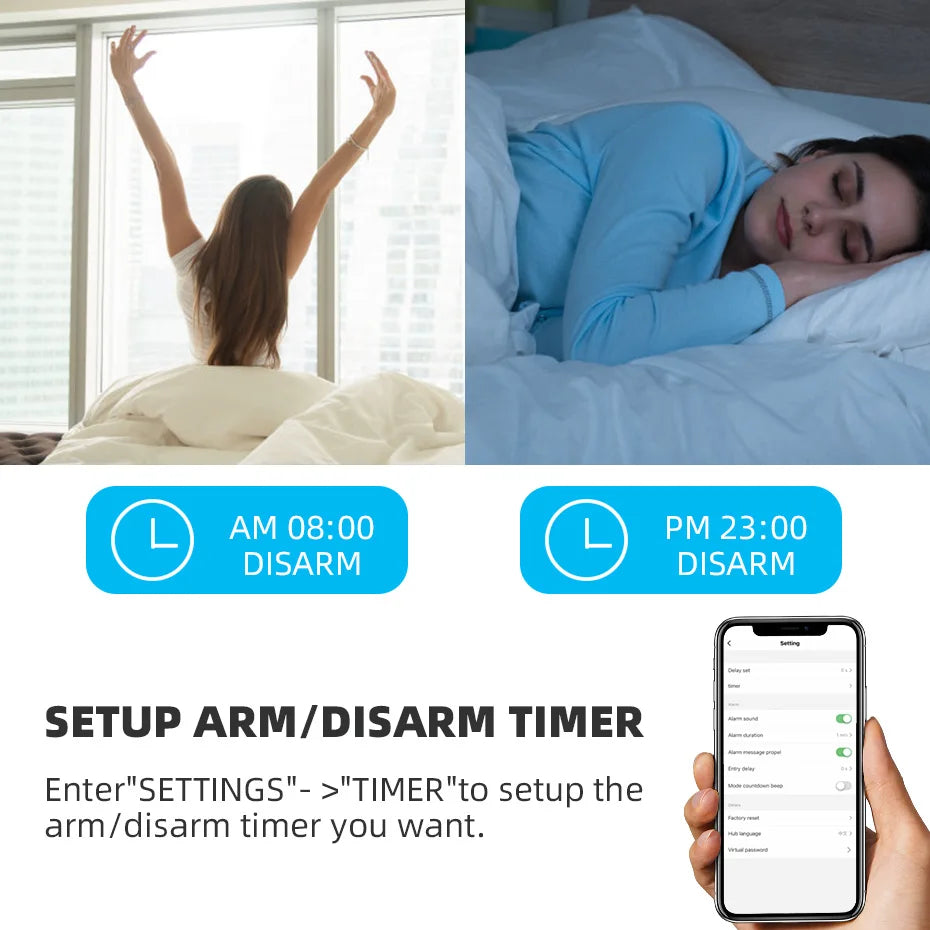 Smart WiFi Wireless Security Alarm System