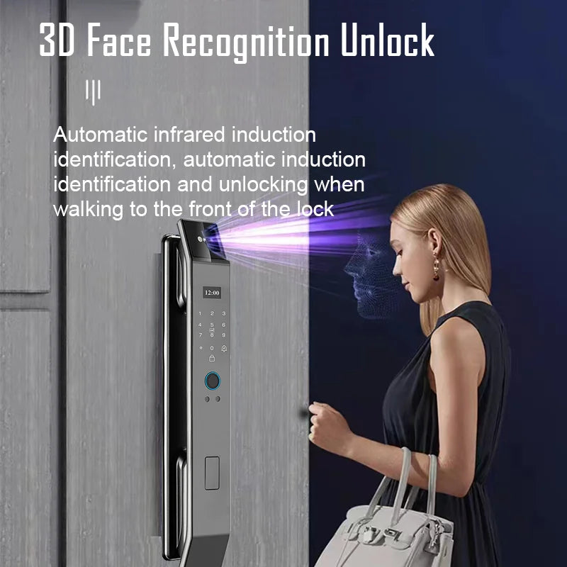 Smart Lock Face Recognition, Fingerprint & Password
