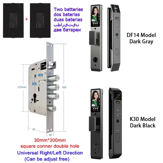 Smart Lock Face Recognition, Fingerprint & Password