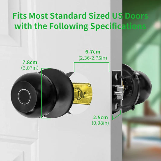 Aluminium Door Lock Smart Fingerprint
