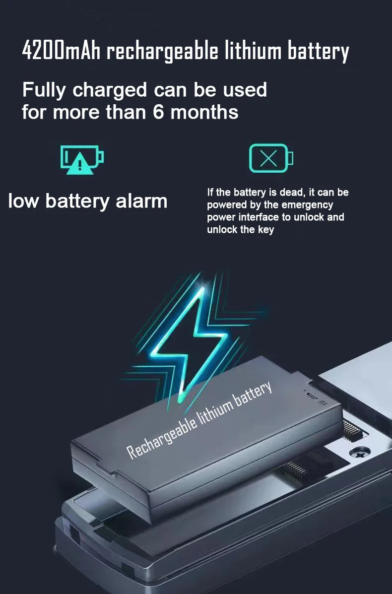 Smart Lock Face Recognition, Fingerprint & Password