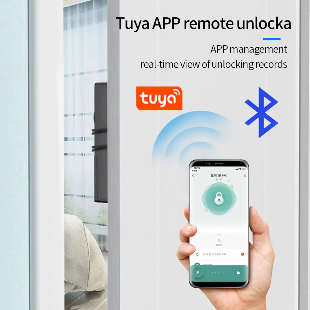 No-Drilling Smart Bluetooth Lock