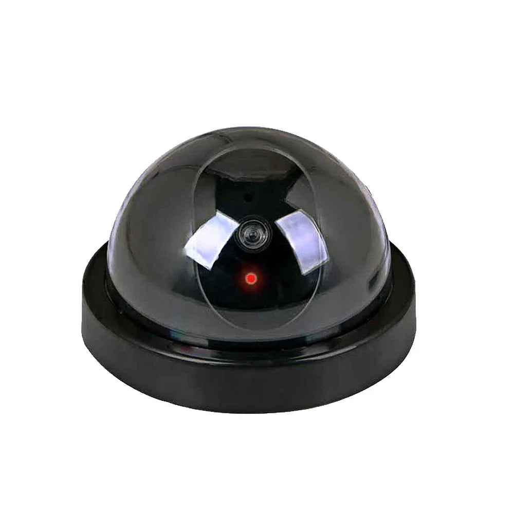 Red Flashing LED Fake CCTV Security Camera