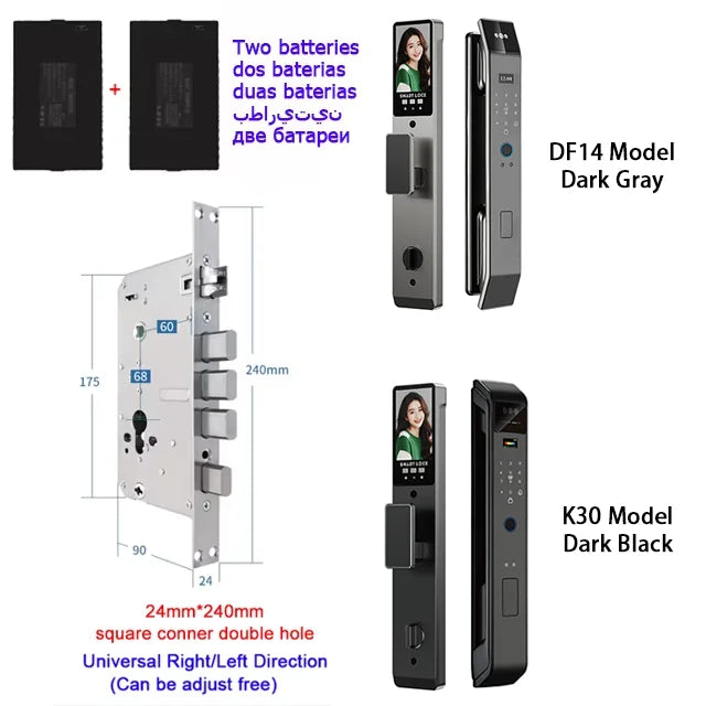Smart Lock Face Recognition, Fingerprint & Password