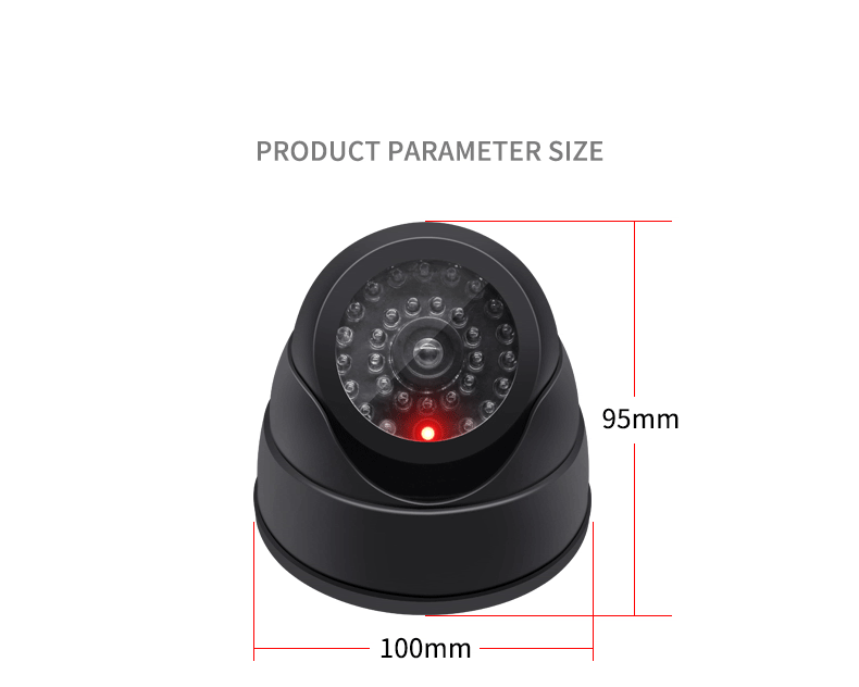 Dummy Dome Camera with Flashing LED