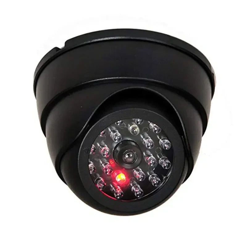 Red Flashing LED Fake CCTV Security Camera
