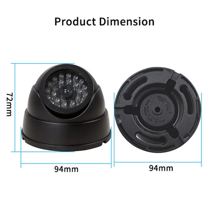 Red Flashing LED Fake CCTV Security Camera