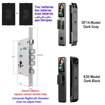 Smart Lock Face Recognition, Fingerprint & Password