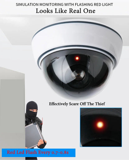 Dummy Dome Camera with Flashing LED