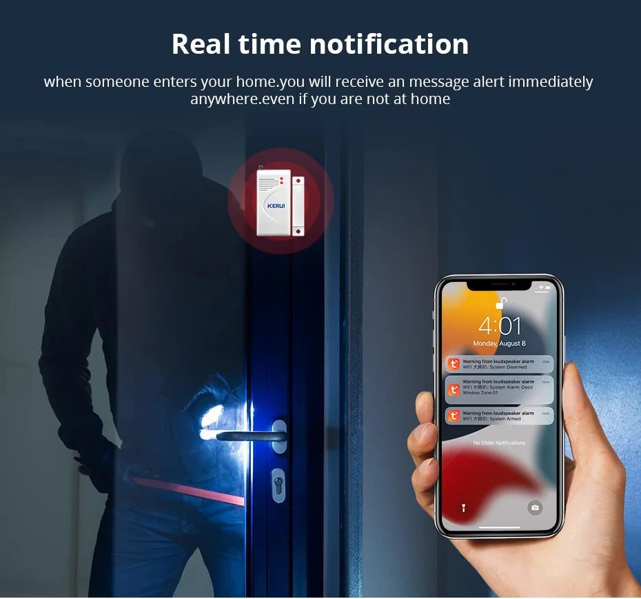 Smart WiFi Wireless Security Alarm System