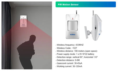 Smart WiFi Wireless Security Alarm System
