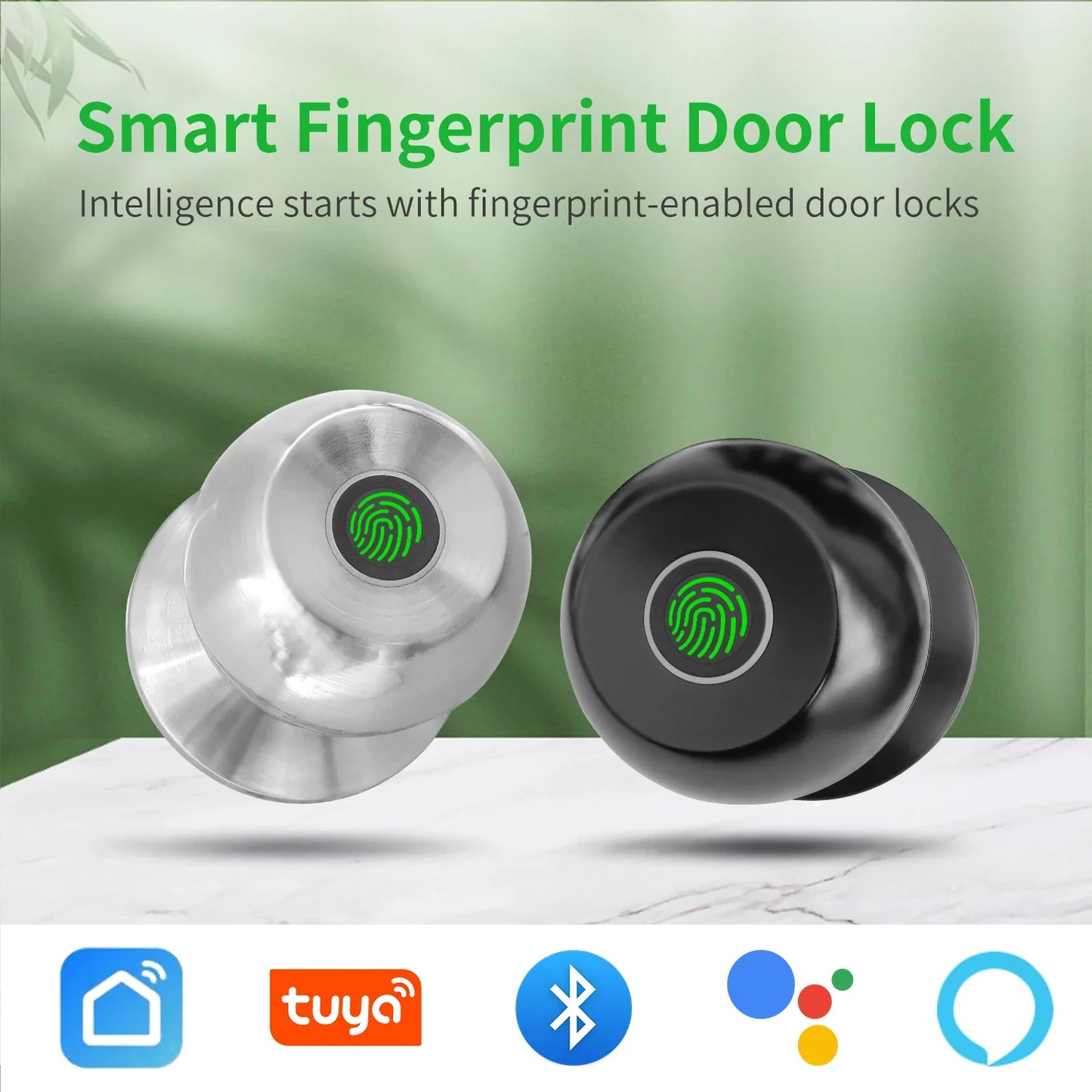 Aluminium Door Lock Smart Fingerprint