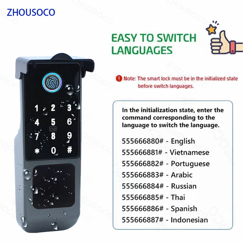 Fingerprint Lock Waterproof