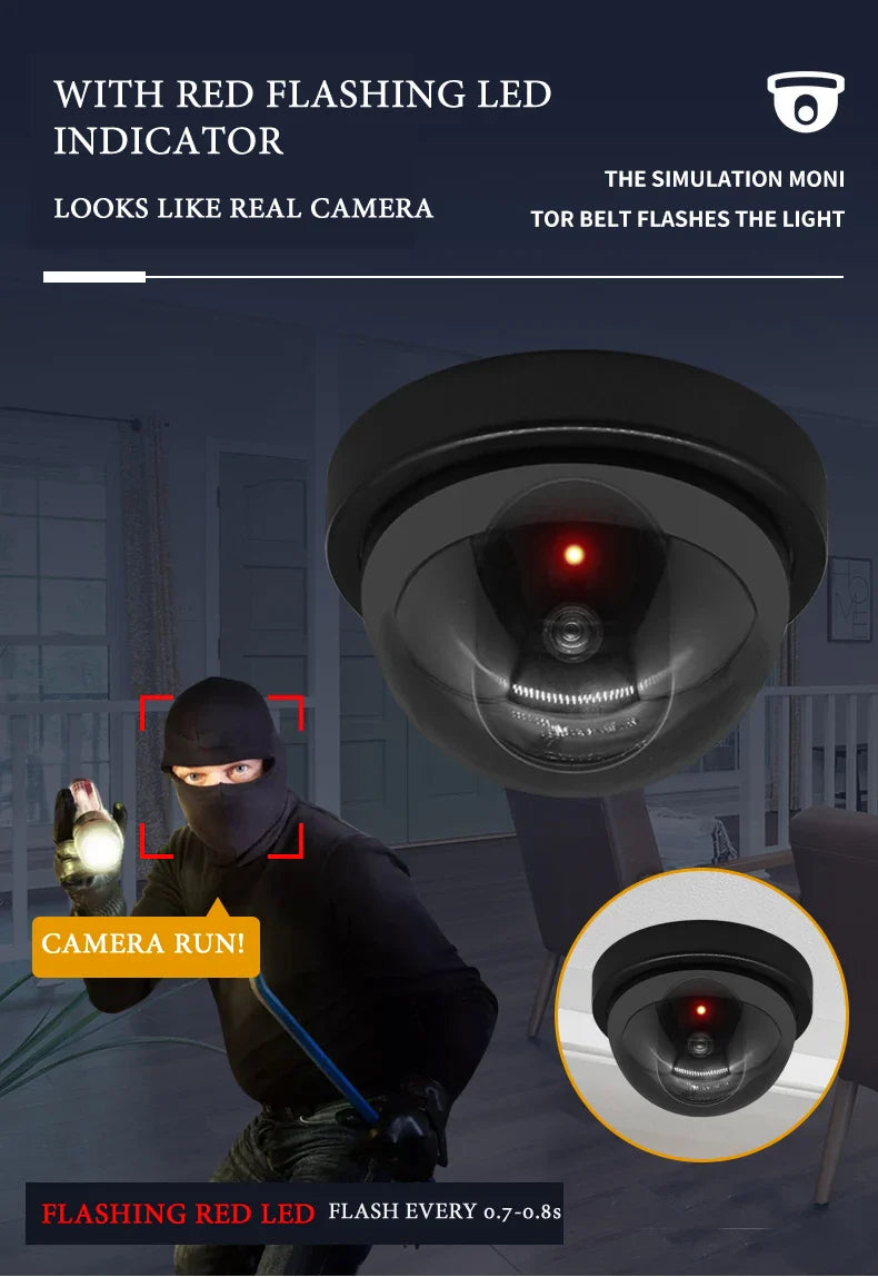 Dummy Dome Camera with Flashing LED