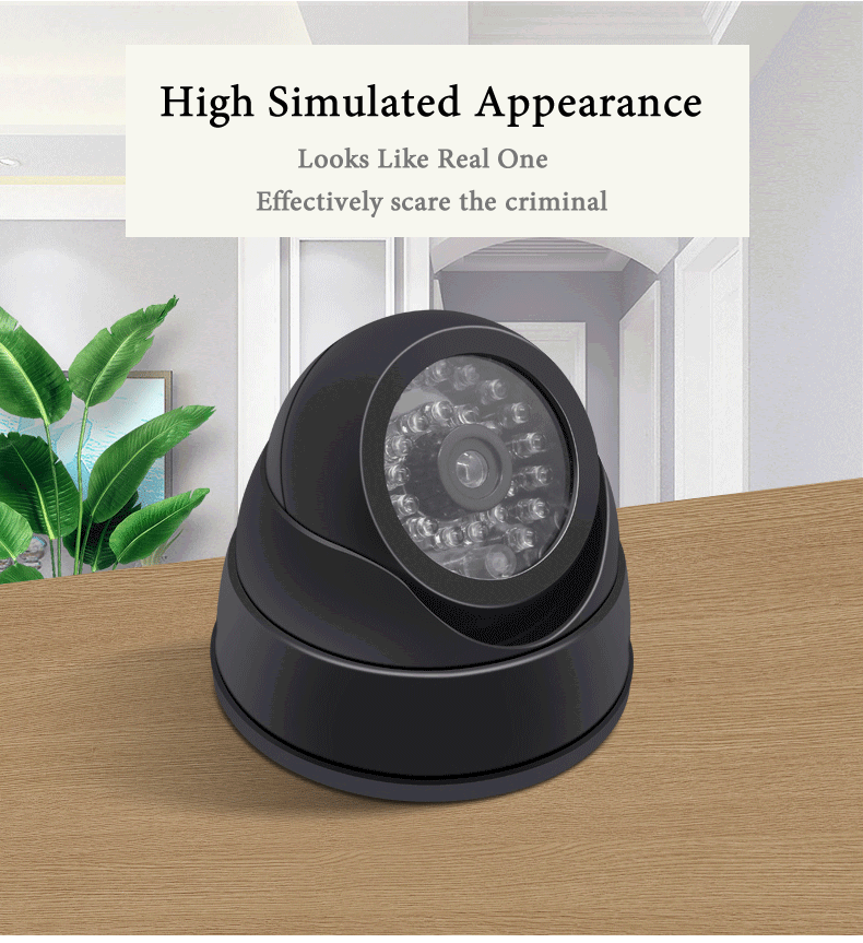 Dummy Dome Camera with Flashing LED